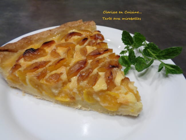 Tarte d'été aux mirabelles 