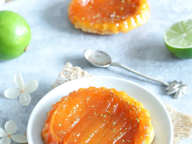 Tarte tatin mangue citron vert