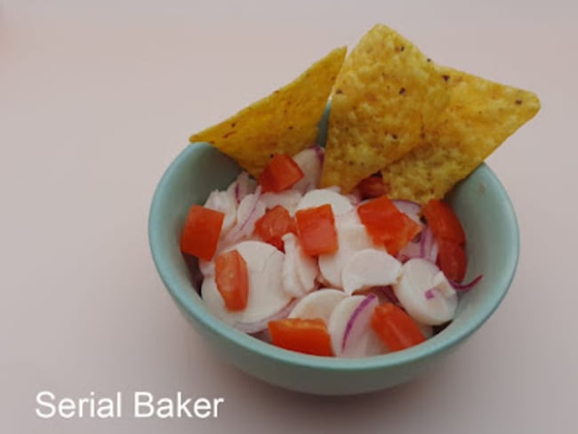 Ceviche de coeurs de palmier