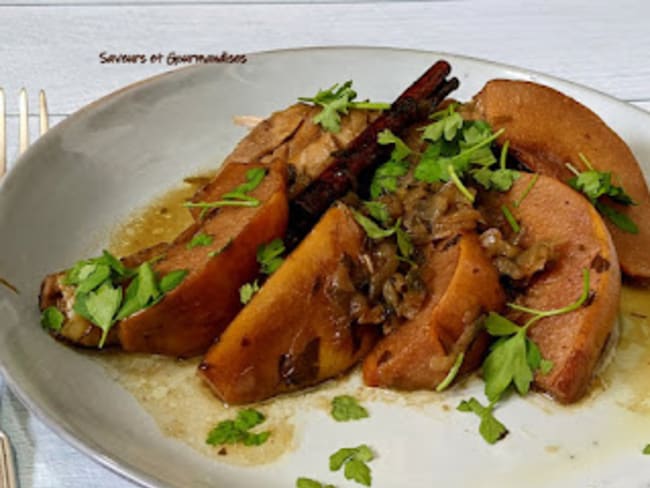 Tajine de coings au poulet