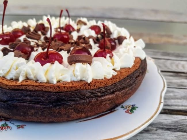 Gâteau magique façon forêt noire