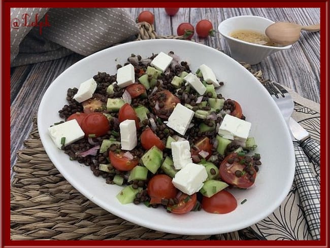 Salade de lentilles Beluga