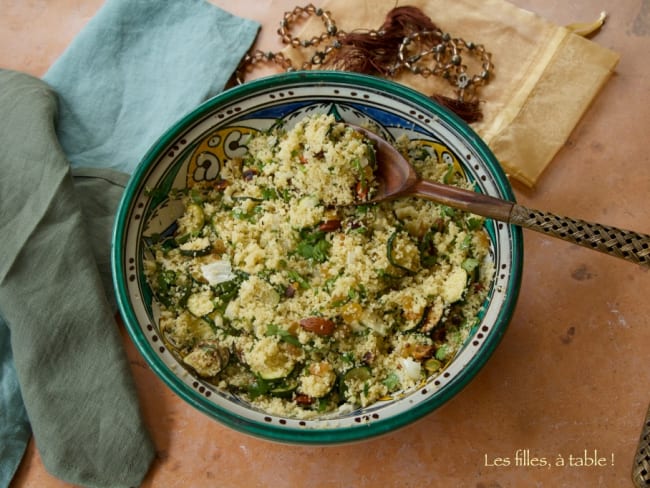 Salade de couscous aux courgettes