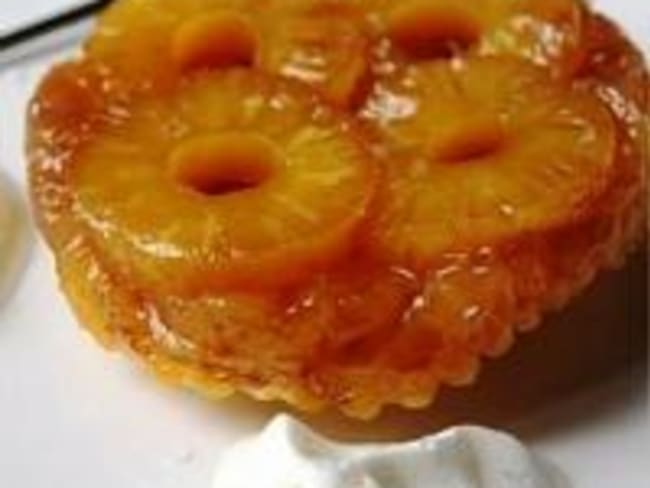 Mini Tatin d'Ananas au Rhum Ambré