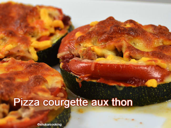 Pizza courgette au thon