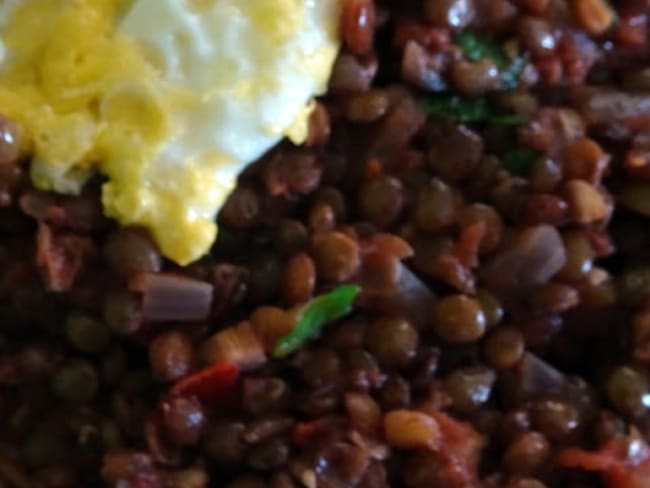 Lentilles façon risotto à la tomate de Simone Zanoni