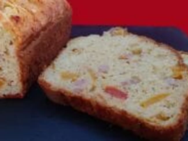 Cake poivrons et lardons