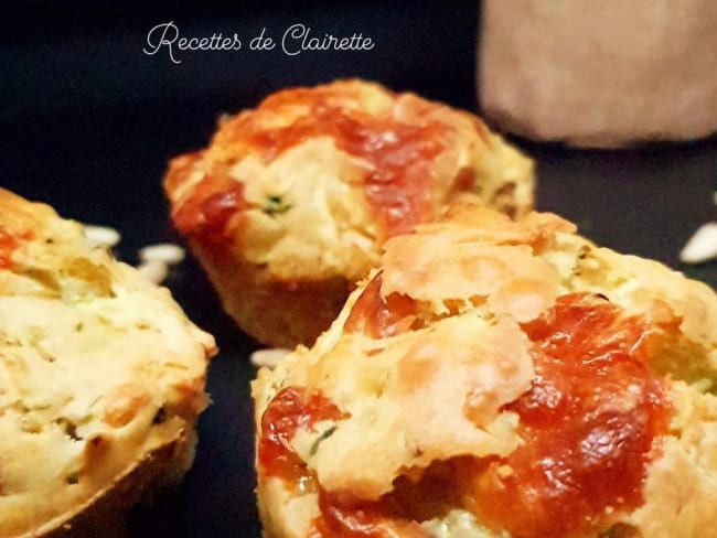 Muffins courgettes et scamorza