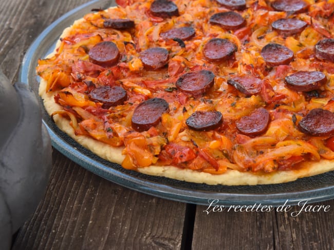 Pissaladière revisitée aux tomates cerises