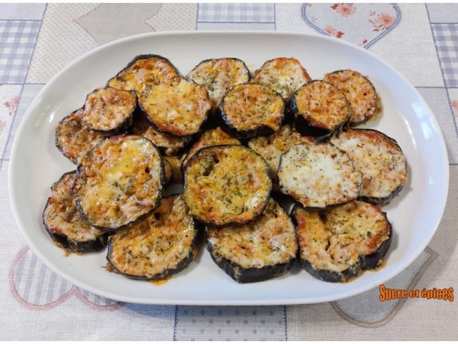 Mini pizzas d'aubergines