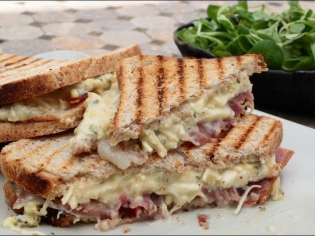 Croques courgette et jambon cru à l'italienne