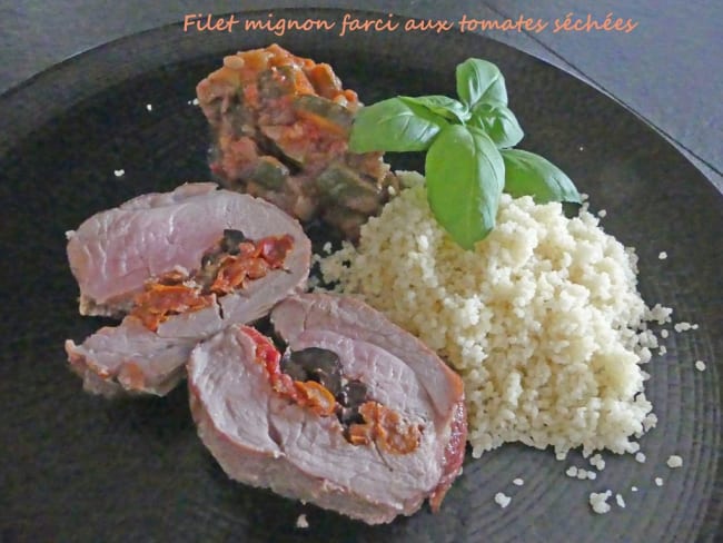 Filet mignon farci aux tomates séchées