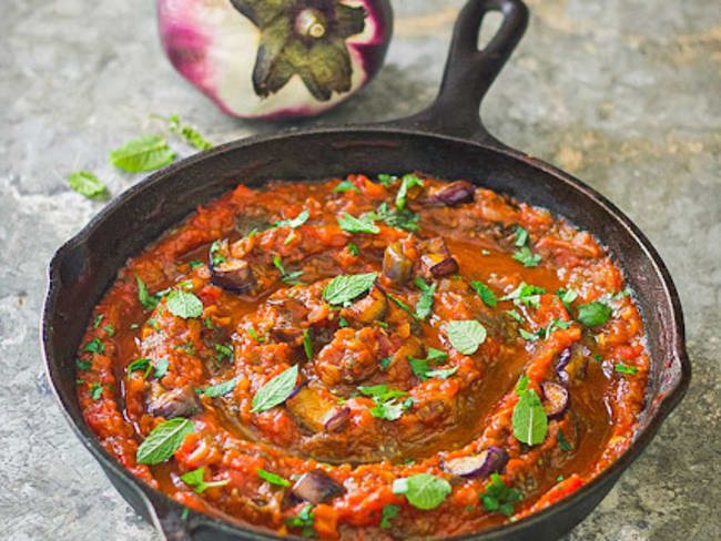 Chakchouka aux aubergines