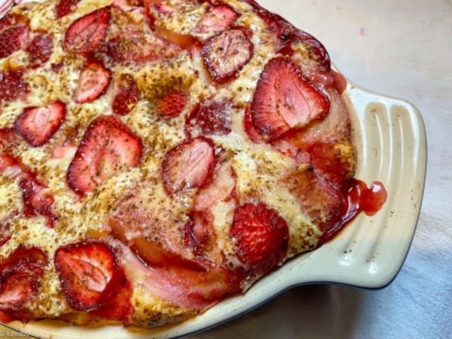 Mon clafoutis d'été aux fraises