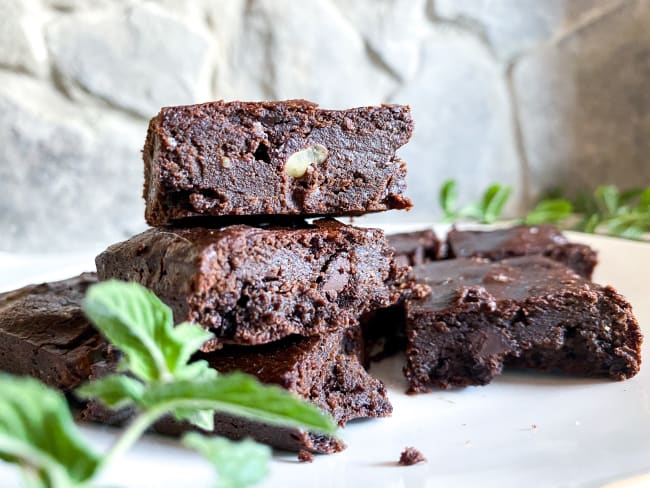 Brownie ultra fondant comme Papy Brossard sans matière grasse