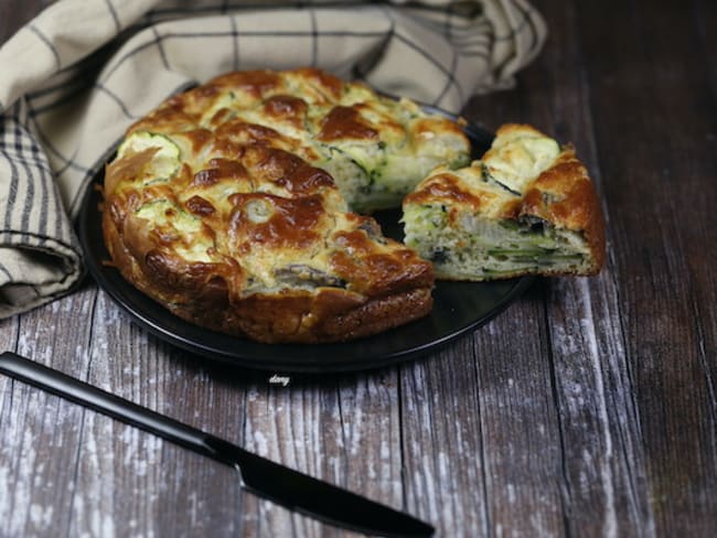 Gâteau de courgettes féta parmesan