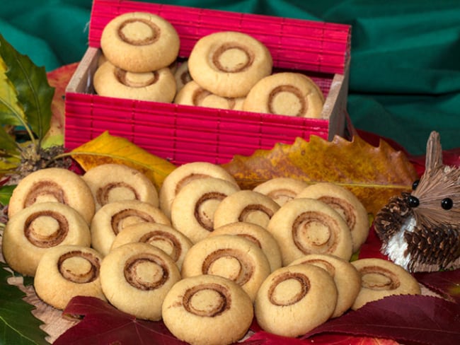 Biscuits sablés champignons