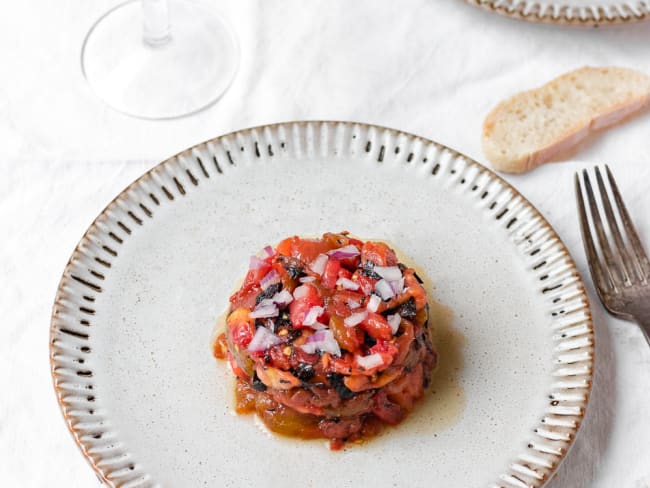 Tiradito de tomates vegan