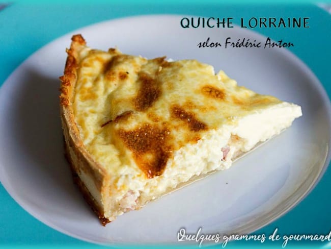 Quiche lorraine selon Frédéric Anton