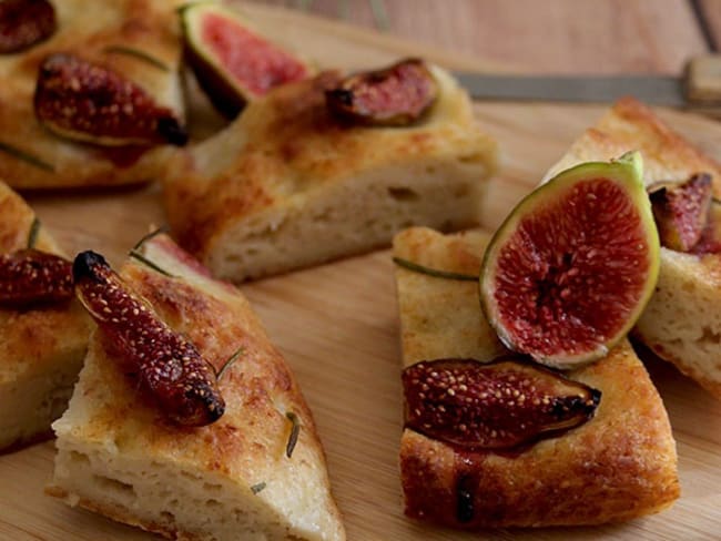 Focaccia aux figues sans gluten