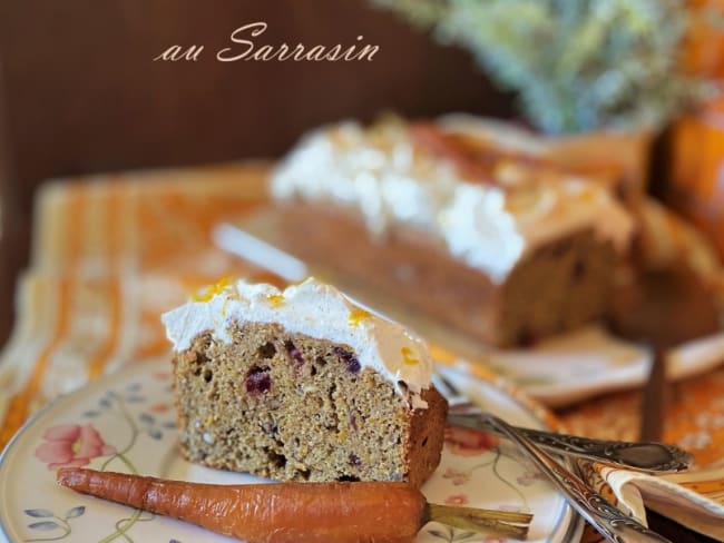 Carrot Cake au sarrasin : une gâteau sans gluten