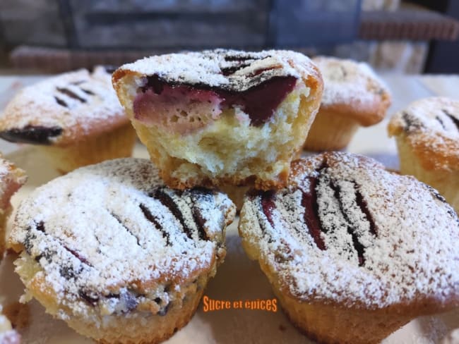 Muffins moelleux aux prunes