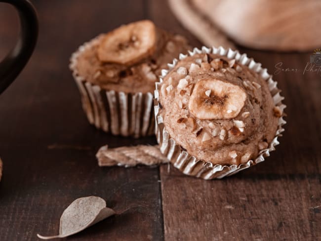 Muffins aux bananes pour un goûter ou un brunch