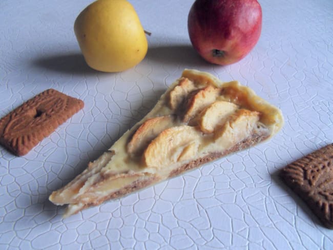 Tarte aux pommes et spéculoos