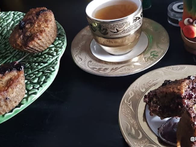 Petits Fondants au thé Matcha et Chocolat noir (sans gluten, keto / low carb)