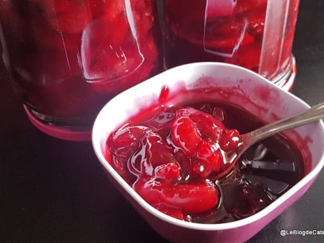 Confiture de cerises sans sucre