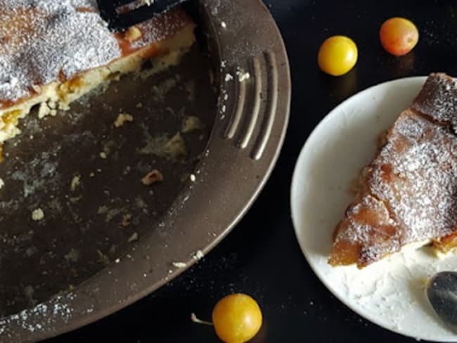 Clafoutis aux mirabelles (sans gluten, low carb)