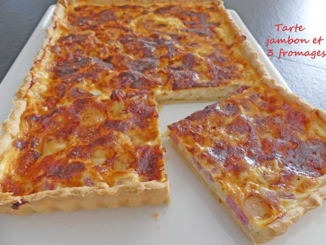 Tarte jambon et 3 fromages