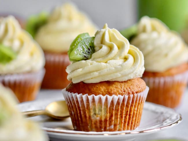 Cupcakes glaçage au kiwi