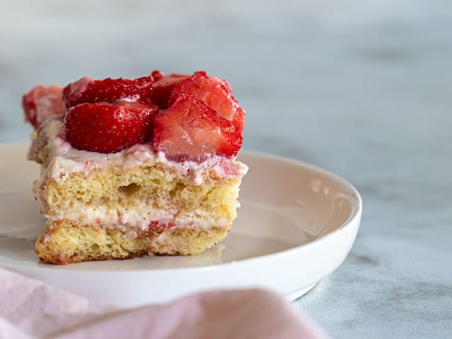 Tiramisu aux fraises