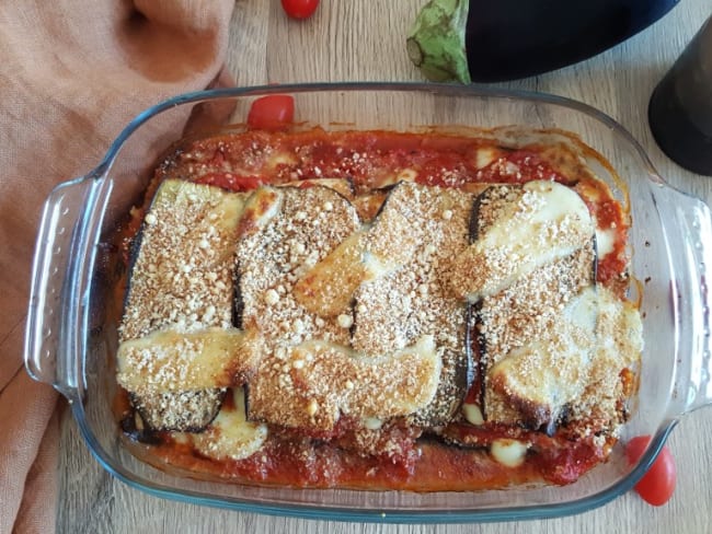 Aubergines à la Parmigiana au four