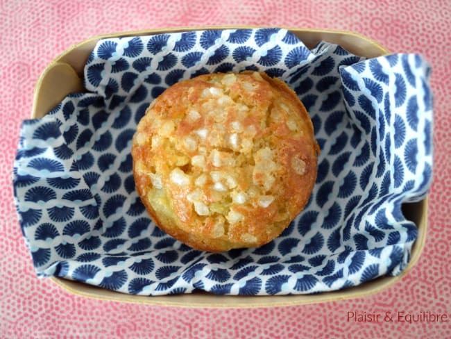 Petits gâteaux madeleines aux poires pas trop sucrés