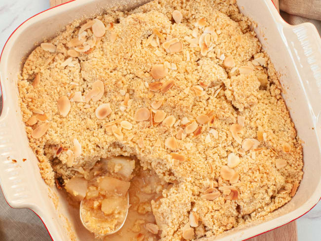 Crumble d'hiver bien gourmand aux pommes et aux poires