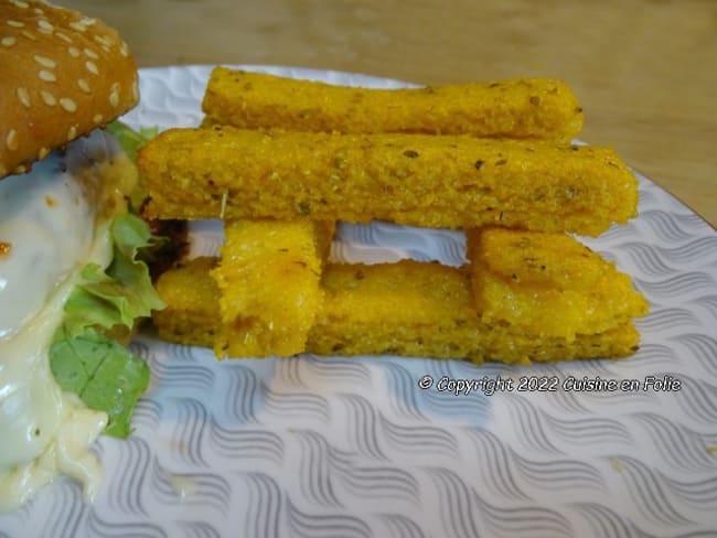 Frites de polenta au Paprika, origan et Pécorino au four