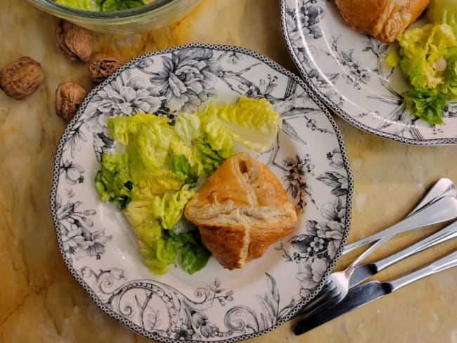 Feuilleté fromage camembert et pommes