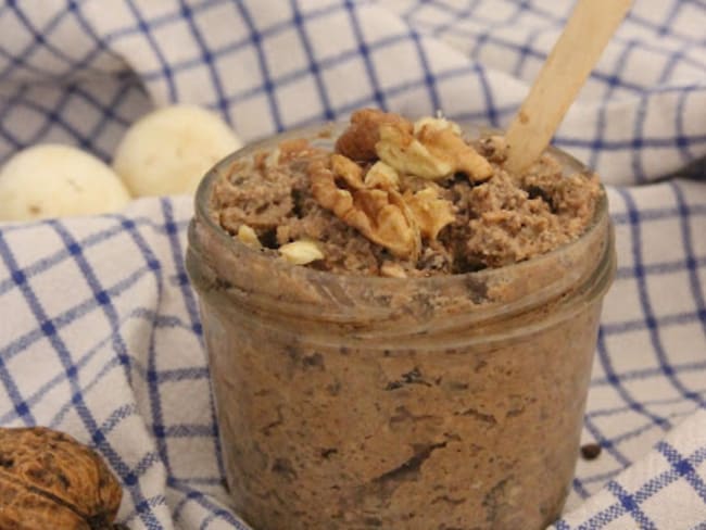 Pâté de lentilles et noix à la façon des rillettes