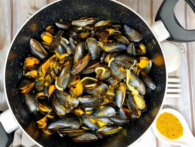 Moules au curry