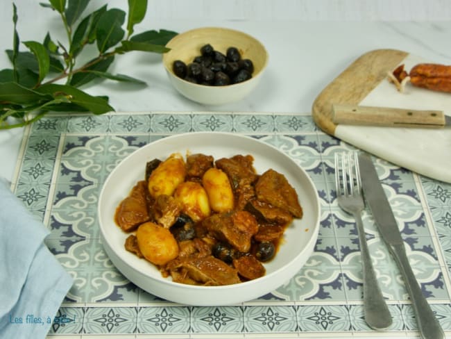 Sauté de veau à la lisboète