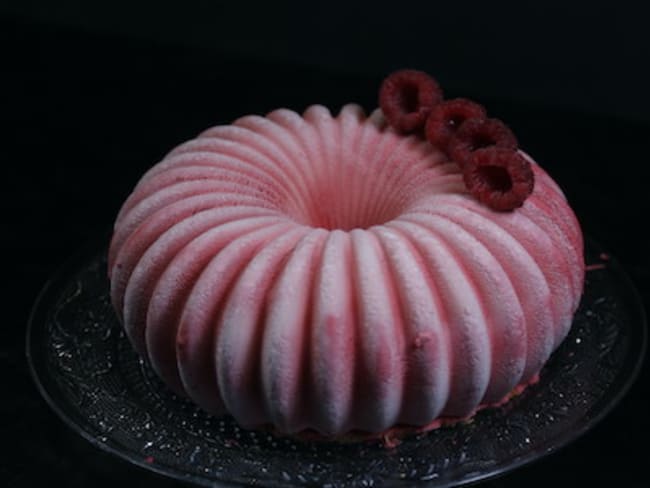 Bavarois vanille framboise