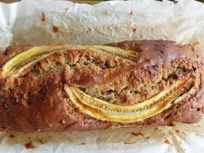 Banana Bread bien moelleux aux pépites de chocolat