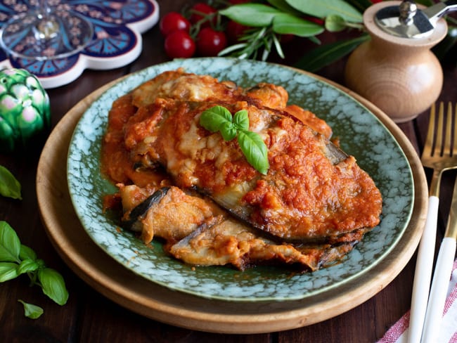 Aubergines panées à la parmesane