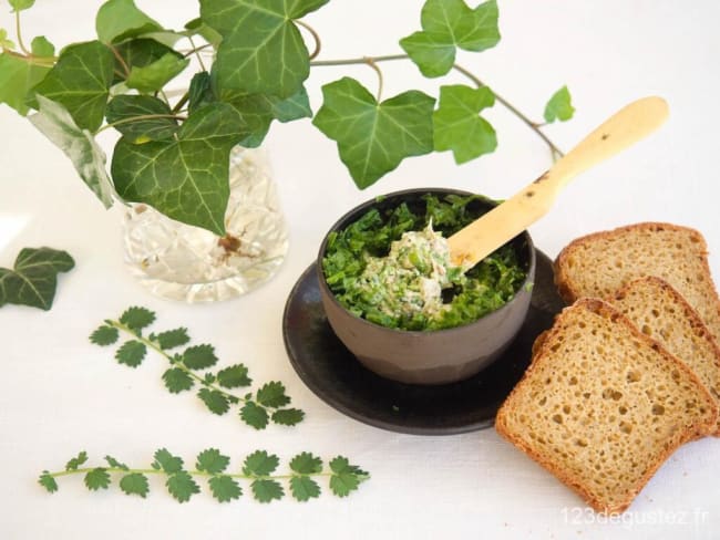 Tartare d'algues et sardine pour l'apéritif