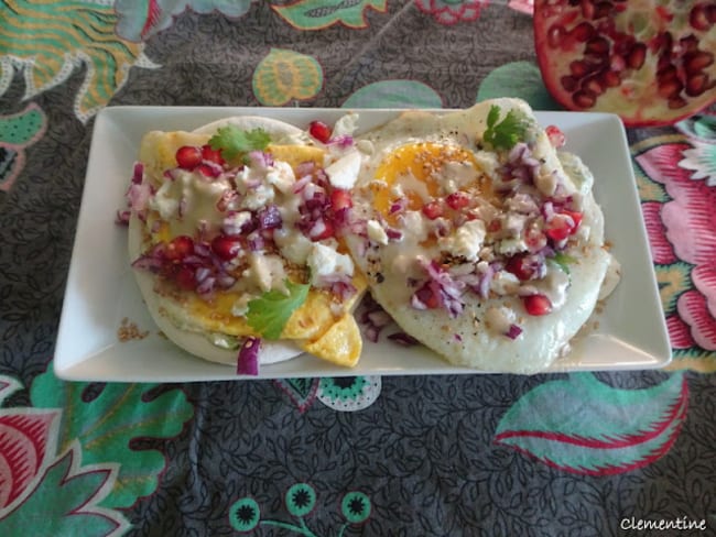 Naan au fromage aux épices du moyen orient