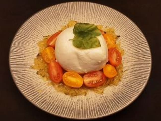 Mozzarella di bufala en entrée sucrée