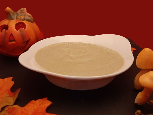 Velouté de champignons et butternut rapide et onctueuse