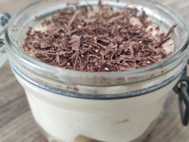 Tiramisu poire, spéculoos et crème de marron